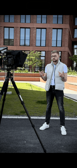 Mirco beim Filmen